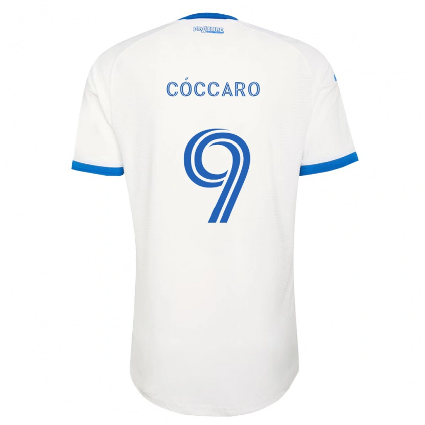 Danxen Kvinnor Matías Cóccaro #9 Himmelsblå Vit Bortatröja Matchtröjor 2026/27 Tröjor T-Tröja
