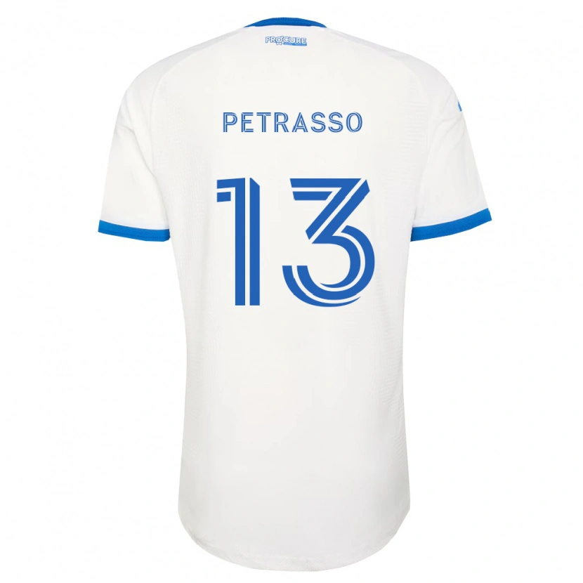 Danxen Kvinnor Luca Petrasso #13 Himmelsblå Vit Bortatröja Matchtröjor 2026/27 Tröjor T-Tröja
