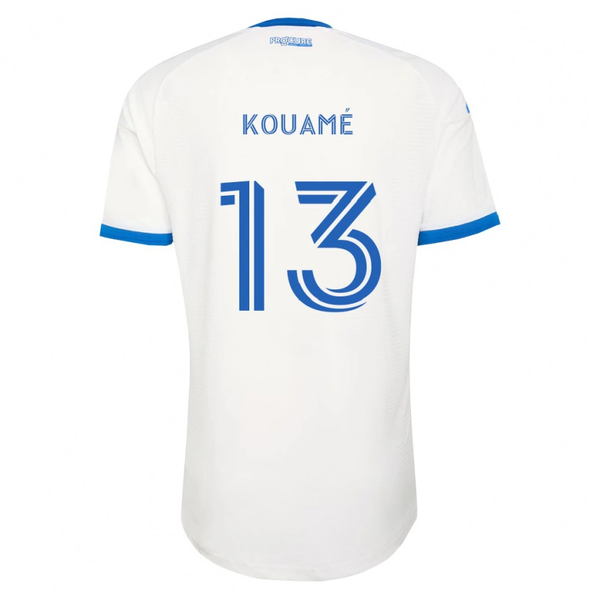 Danxen Kvinnor Rafael Kouamé #13 Himmelsblå Vit Bortatröja Matchtröjor 2026/27 Tröjor T-Tröja