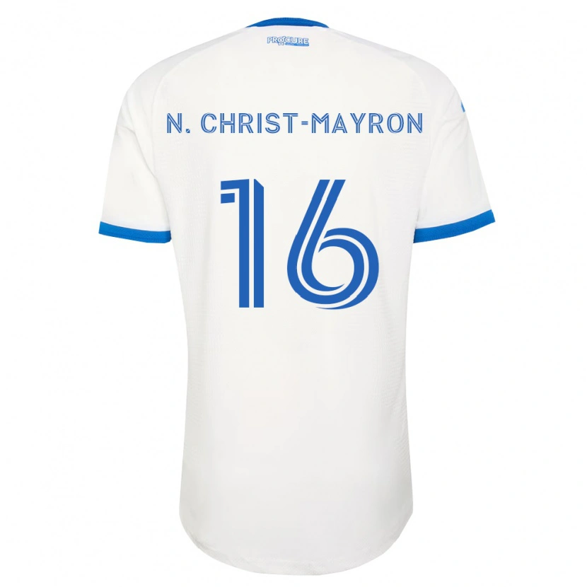 Danxen Kvinnor Brou Aya N'ta Christ-Mayron #16 Himmelsblå Vit Bortatröja Matchtröjor 2026/27 Tröjor T-Tröja