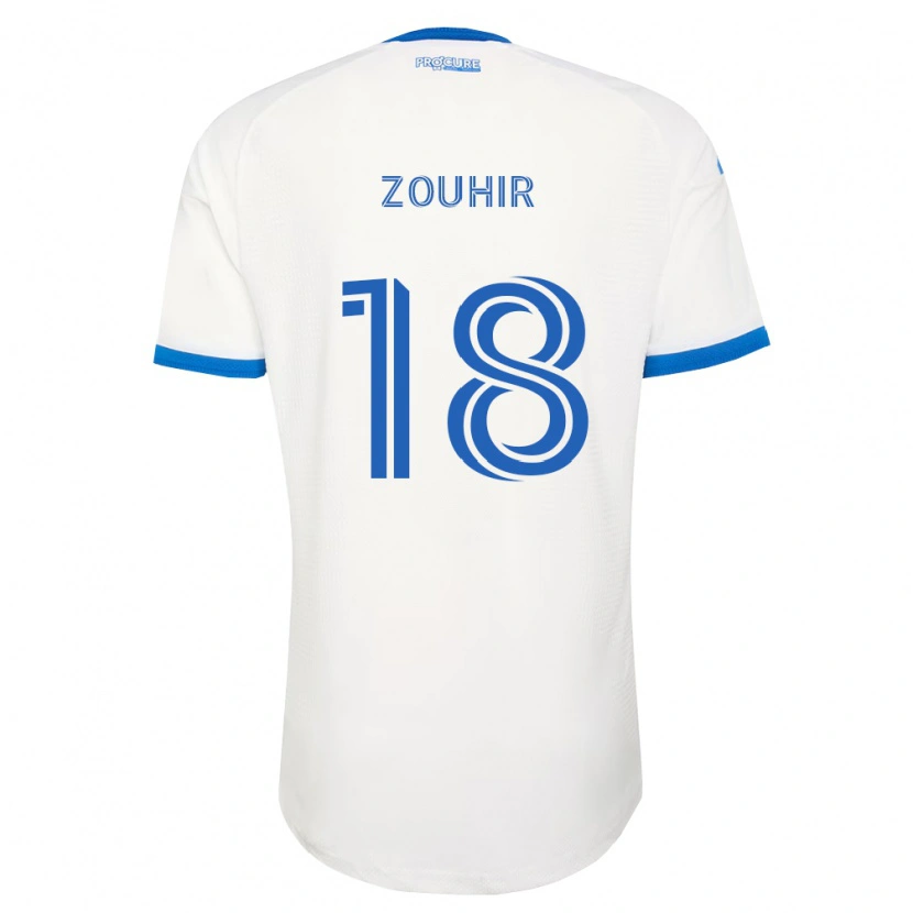 Danxen Kvinnor Rida Zouhir #18 Himmelsblå Vit Bortatröja Matchtröjor 2026/27 Tröjor T-Tröja