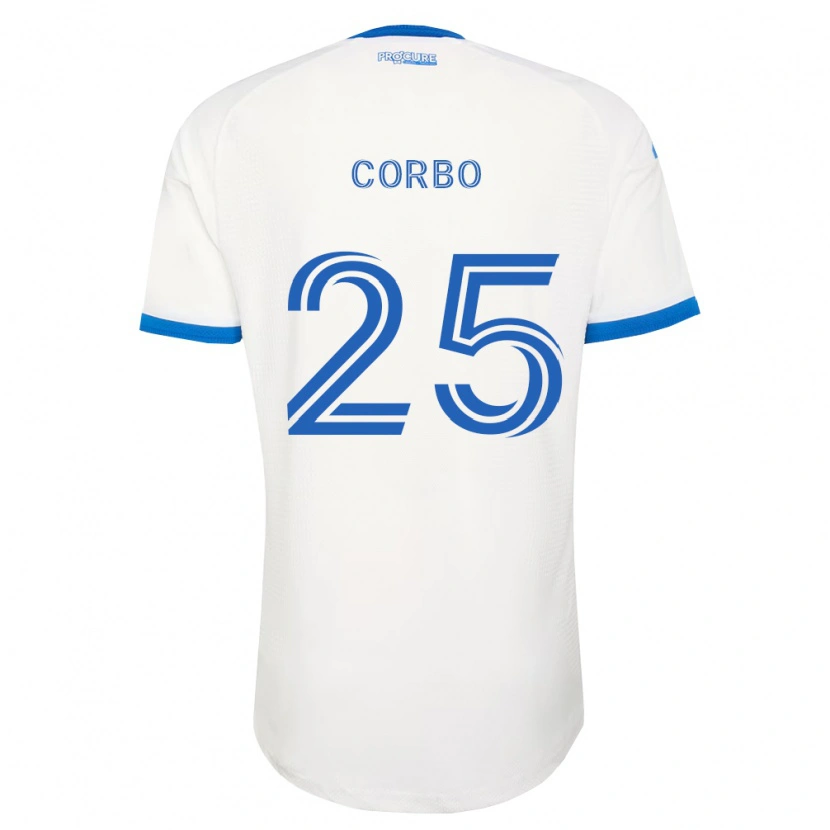 Danxen Kvinnor Gabriele Corbo #25 Himmelsblå Vit Bortatröja Matchtröjor 2026/27 Tröjor T-Tröja