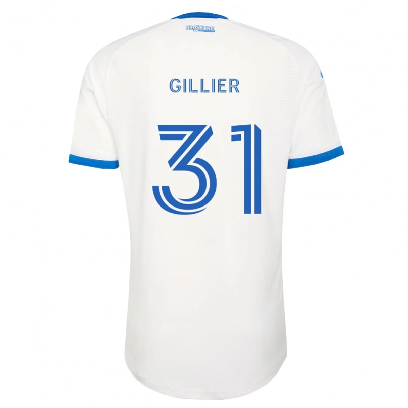 Danxen Kvinnor Thomas Gillier #31 Himmelsblå Vit Bortatröja Matchtröjor 2026/27 Tröjor T-Tröja