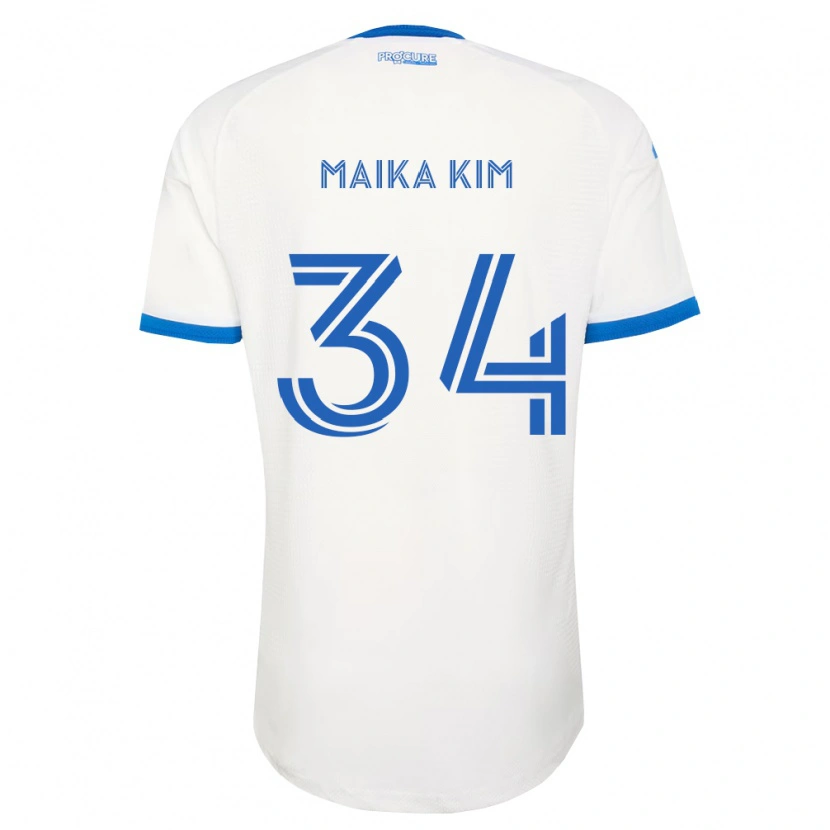 Danxen Kvinnor Guerrier Maika Kim #34 Himmelsblå Vit Bortatröja Matchtröjor 2026/27 Tröjor T-Tröja