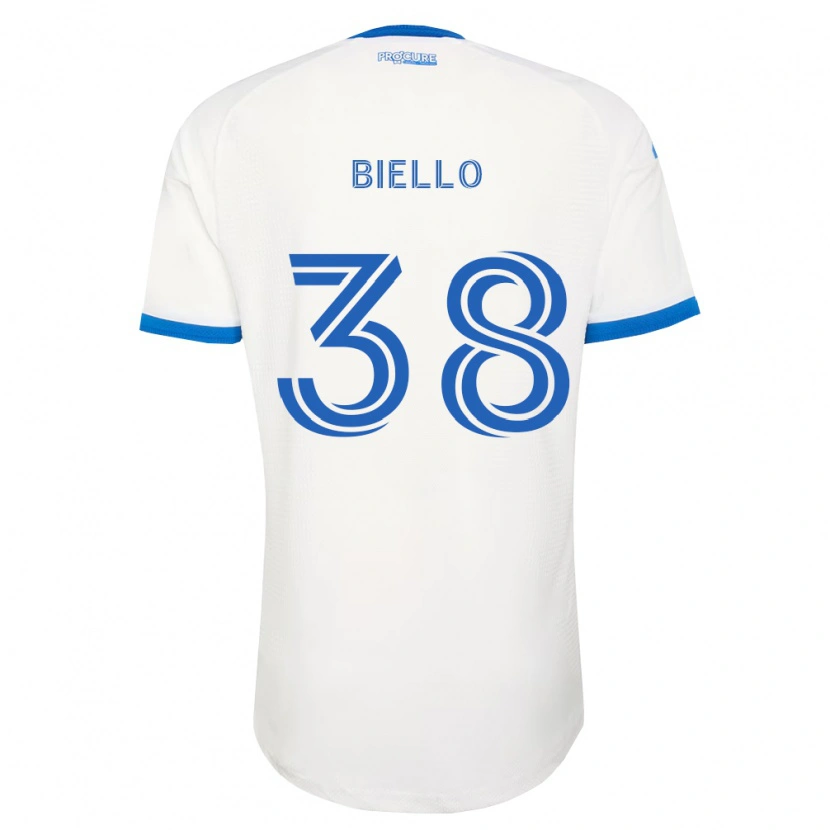 Danxen Kvinnor Alessandro Biello #38 Himmelsblå Vit Bortatröja Matchtröjor 2026/27 Tröjor T-Tröja