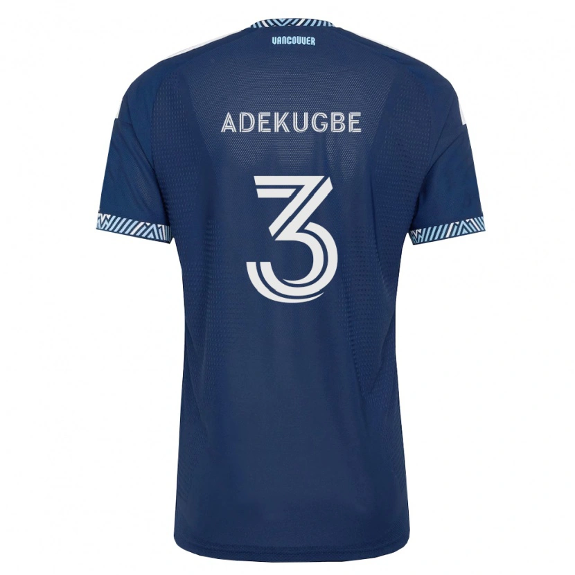 Danxen Kvinnor Sam Adekugbe #3 Mörkblå Vit Bortatröja Matchtröjor 2026/27 Tröjor T-Tröja