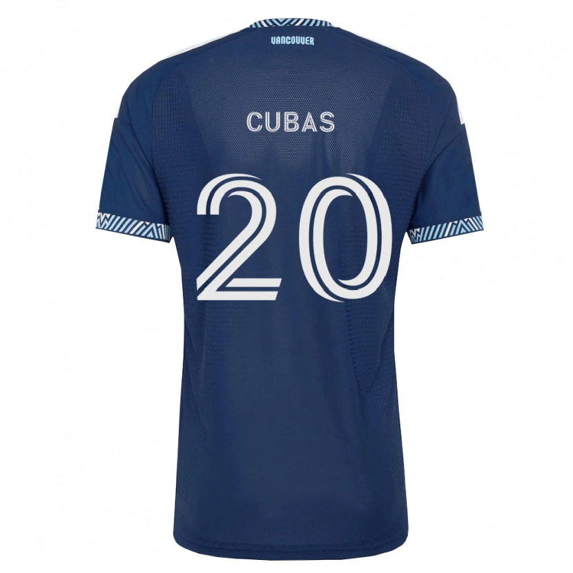 Danxen Kvinnor Andrés Cubas #20 Mörkblå Vit Bortatröja Matchtröjor 2026/27 Tröjor T-Tröja