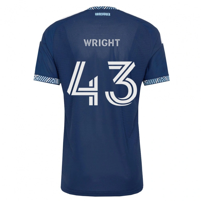 Danxen Kvinnor Trevor Wright #43 Mörkblå Vit Bortatröja Matchtröjor 2026/27 Tröjor T-Tröja