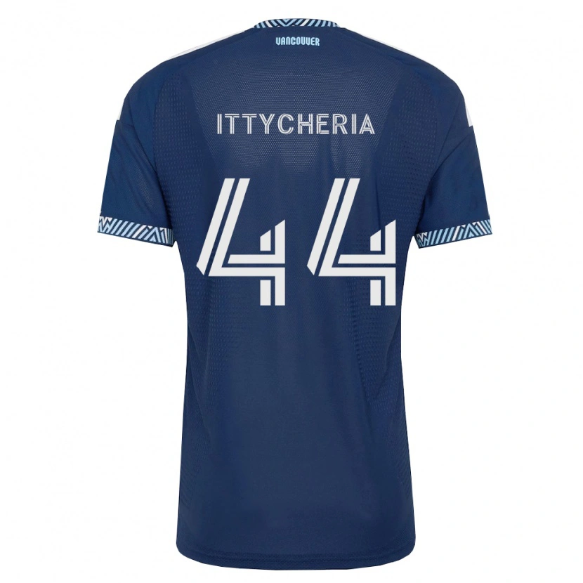 Danxen Kvinnor Daniel Ittycheria #44 Mörkblå Vit Bortatröja Matchtröjor 2026/27 Tröjor T-Tröja