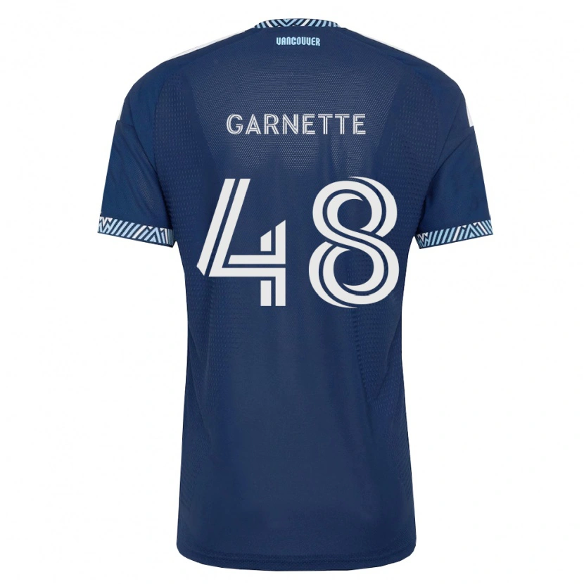 Danxen Kvinnor Micaah Garnette #48 Mörkblå Vit Bortatröja Matchtröjor 2026/27 Tröjor T-Tröja