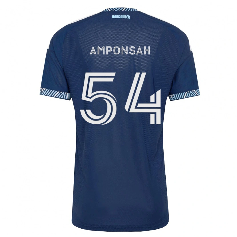 Danxen Kvinnor Prince Amponsah #54 Mörkblå Vit Bortatröja Matchtröjor 2026/27 Tröjor T-Tröja