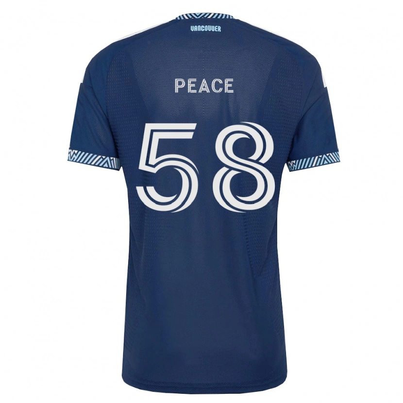 Danxen Kvinnor Jesse Peace #58 Mörkblå Vit Bortatröja Matchtröjor 2026/27 Tröjor T-Tröja
