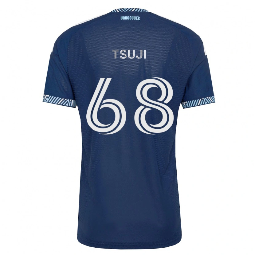 Danxen Kvinnor Yuma Tsuji #68 Mörkblå Vit Bortatröja Matchtröjor 2026/27 Tröjor T-Tröja