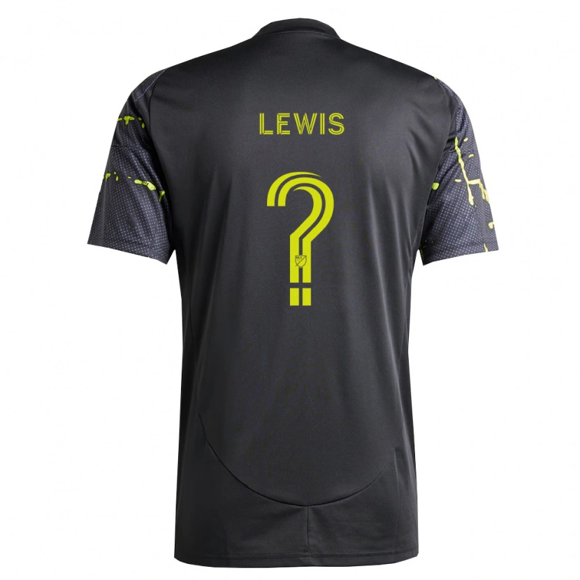 Danxen Kvinnor Gage Lewis #0 Fluorescerande Gul Svart Bortatröja Matchtröjor 2026/27 Tröjor T-Tröja