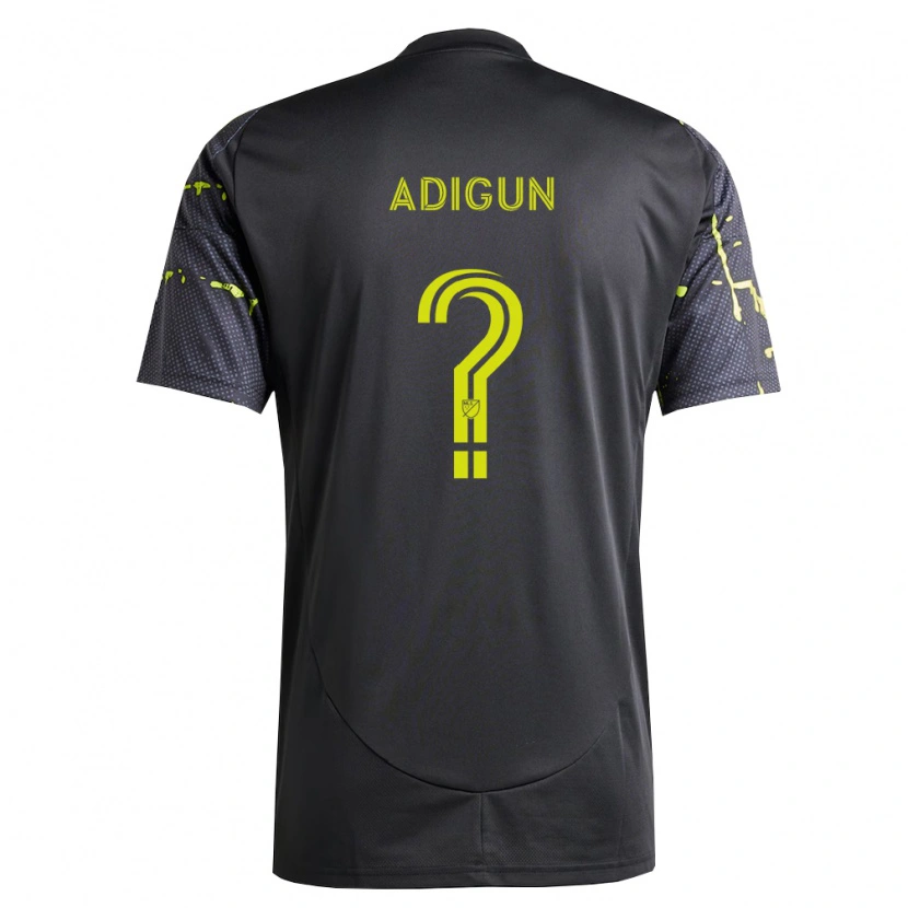 Danxen Kvinnor Jd Adigun #0 Fluorescerande Gul Svart Bortatröja Matchtröjor 2026/27 Tröjor T-Tröja