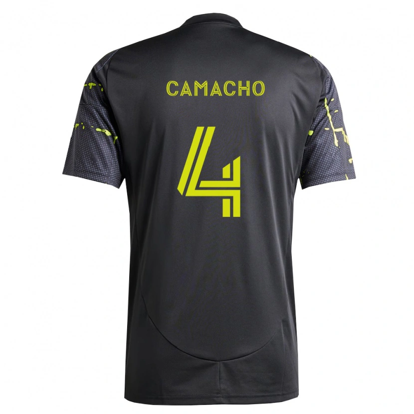 Danxen Kvinnor Rudy Camacho #4 Fluorescerande Gul Svart Bortatröja Matchtröjor 2026/27 Tröjor T-Tröja