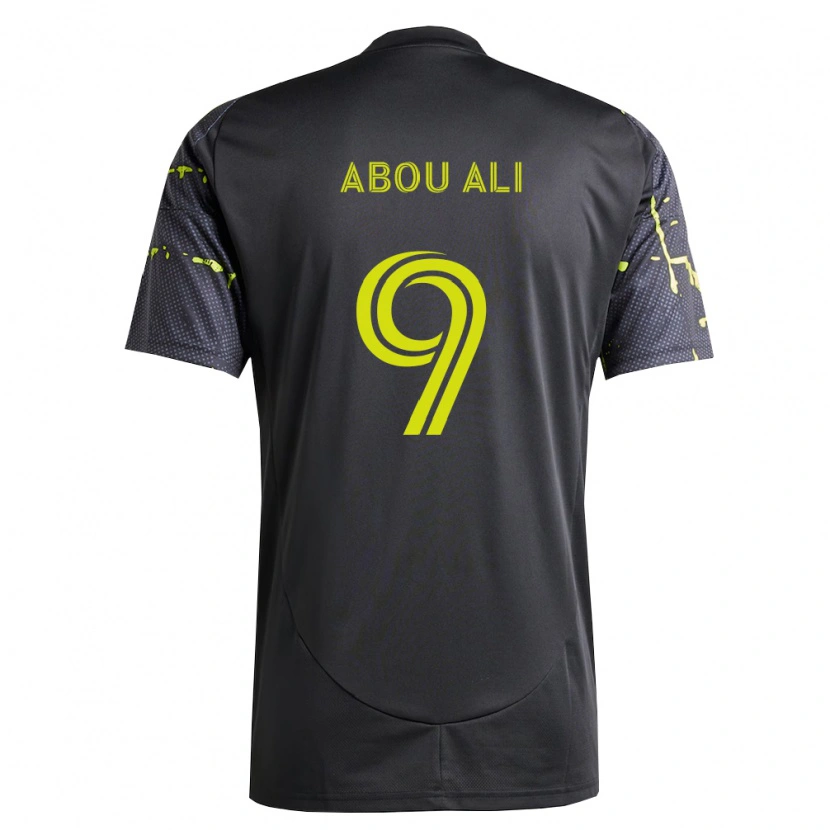 Danxen Kvinnor Wessam Abou Ali #9 Fluorescerande Gul Svart Bortatröja Matchtröjor 2026/27 Tröjor T-Tröja