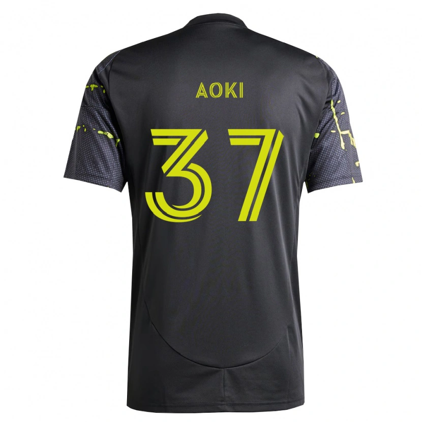 Danxen Kvinnor Rui Aoki #37 Fluorescerande Gul Svart Bortatröja Matchtröjor 2026/27 Tröjor T-Tröja