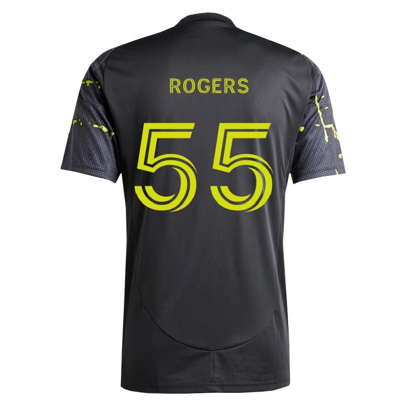 Danxen Kvinnor Chris Rogers #55 Fluorescerande Gul Svart Bortatröja Matchtröjor 2026/27 Tröjor T-Tröja