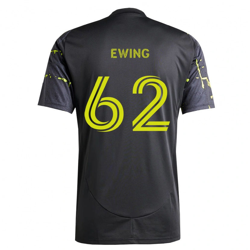 Danxen Kvinnor Immanuel Ewing #62 Fluorescerande Gul Svart Bortatröja Matchtröjor 2026/27 Tröjor T-Tröja