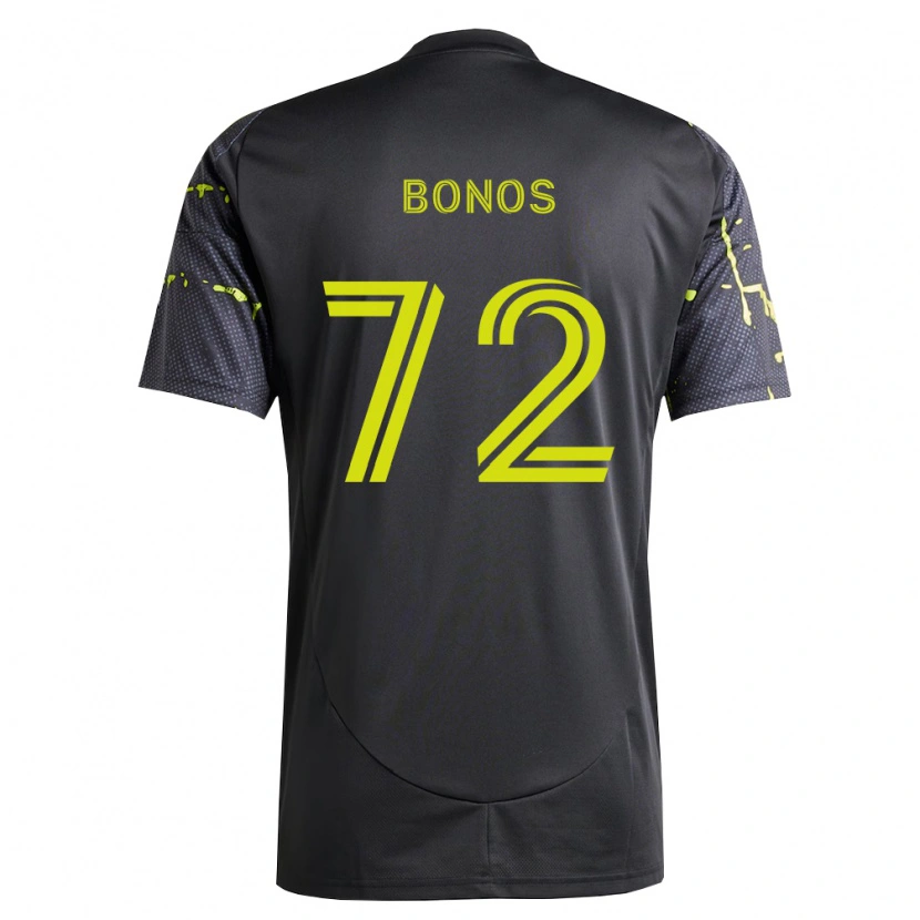 Danxen Kvinnor Jackson Bonos #72 Fluorescerande Gul Svart Bortatröja Matchtröjor 2026/27 Tröjor T-Tröja