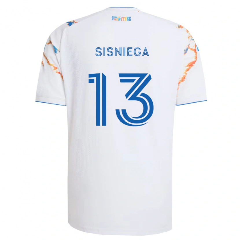 Danxen Kvinnor Pablo Sisniega #13 Vit Orange Blå Bortatröja Matchtröjor 2026/27 Tröjor T-Tröja