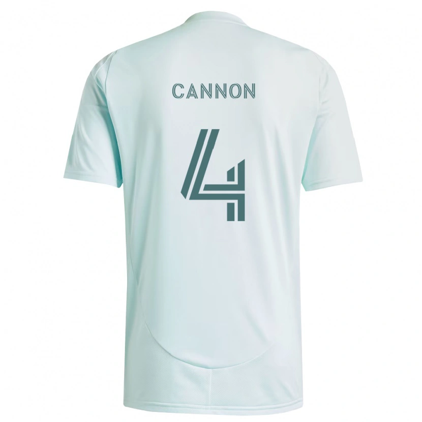 Danxen Kvinnor Reggie Cannon #4 Vit Ljusgrön Bortatröja Matchtröjor 2026/27 Tröjor T-Tröja