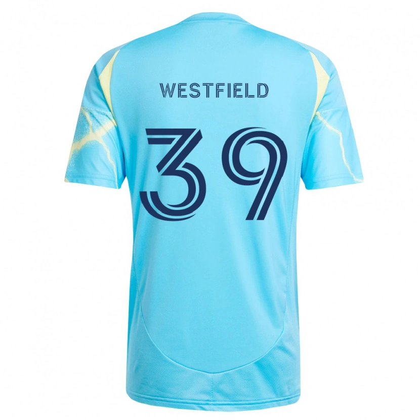 Danxen Kvinnor Frankie Westfield #39 Ljusblå Svart Ljusgul Bortatröja Matchtröjor 2026/27 Tröjor T-Tröja