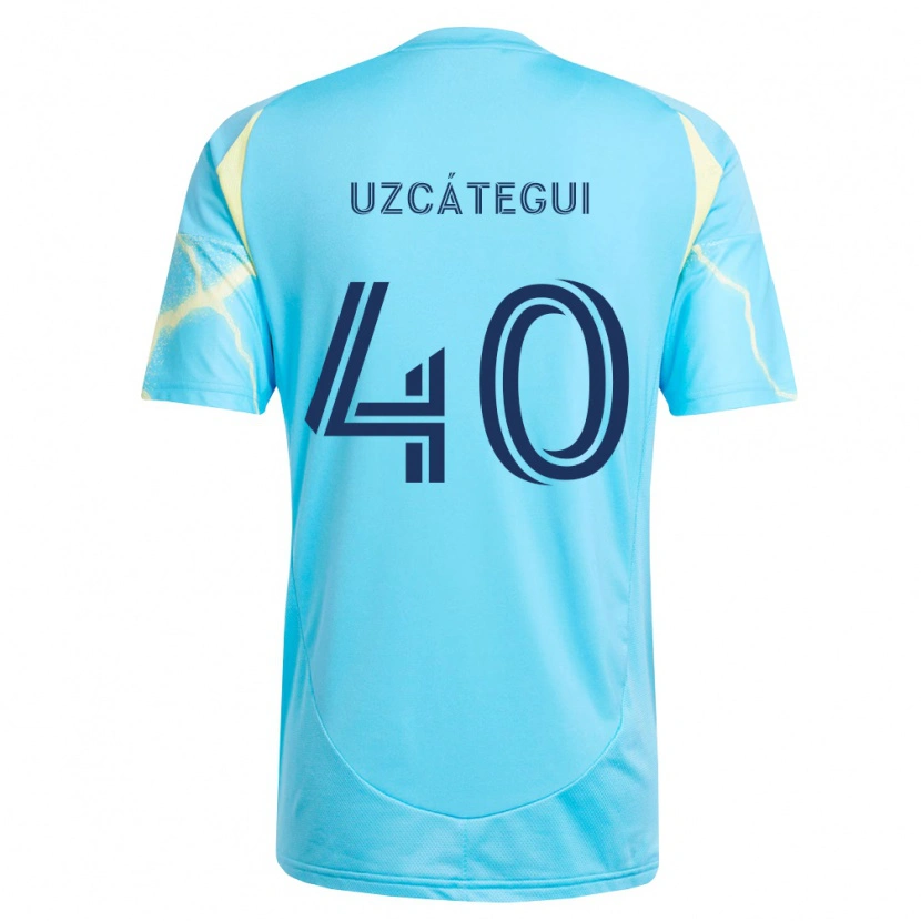 Danxen Kvinnor Rafael Uzcátegui #40 Ljusblå Svart Ljusgul Bortatröja Matchtröjor 2026/27 Tröjor T-Tröja