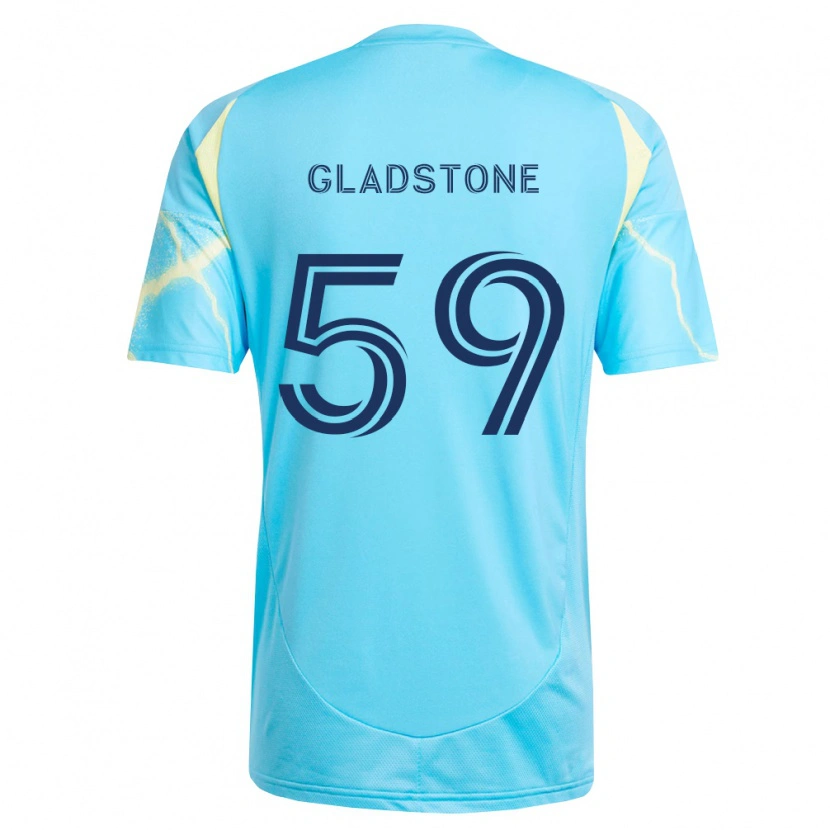 Danxen Kvinnor Tyler Gladstone #59 Ljusblå Svart Ljusgul Bortatröja Matchtröjor 2026/27 Tröjor T-Tröja