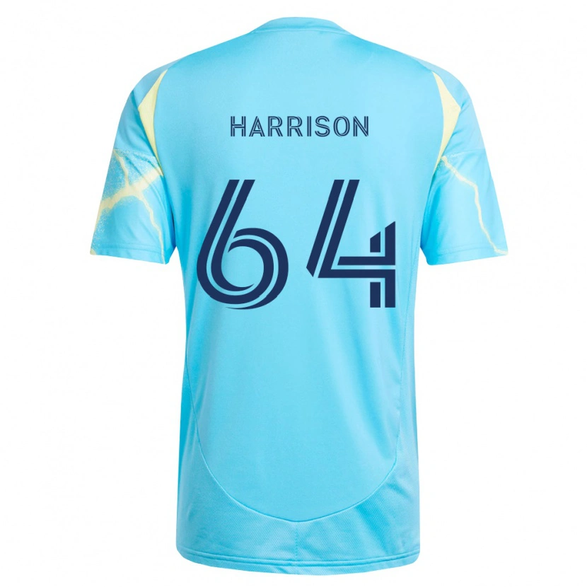 Danxen Kvinnor Joshua Harrison #64 Ljusblå Svart Ljusgul Bortatröja Matchtröjor 2026/27 Tröjor T-Tröja