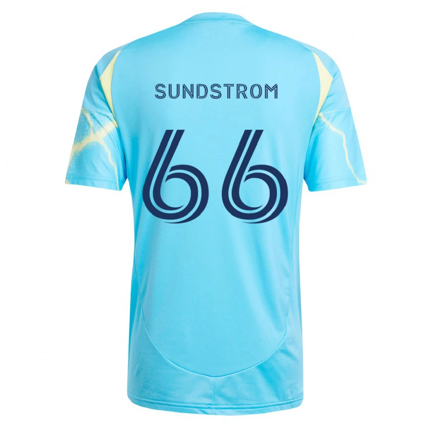 Danxen Kvinnor Finn Sundstrom #66 Ljusblå Svart Ljusgul Bortatröja Matchtröjor 2026/27 Tröjor T-Tröja