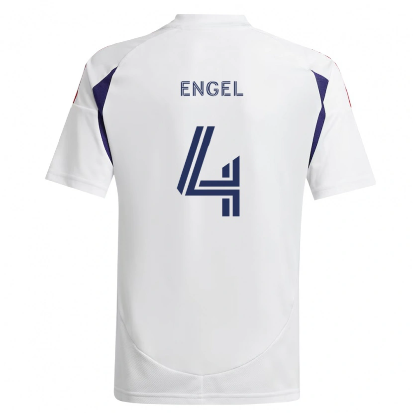 Danxen Kvinnor Lukas Engel #4 Kungligt Blå Röd Brun Bortatröja Matchtröjor 2026/27 Tröjor T-Tröja