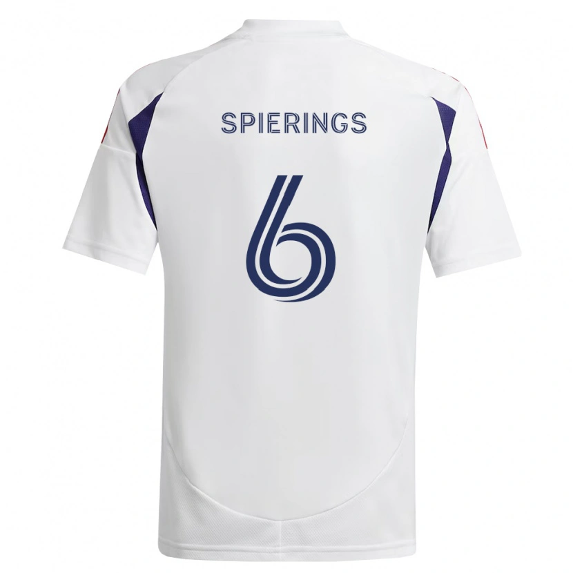 Danxen Kvinnor Stijn Spierings #6 Kungligt Blå Röd Brun Bortatröja Matchtröjor 2026/27 Tröjor T-Tröja