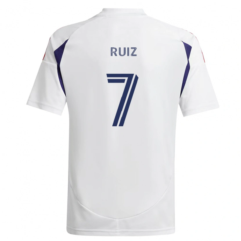 Danxen Kvinnor Pablo Ruiz #7 Kungligt Blå Röd Brun Bortatröja Matchtröjor 2026/27 Tröjor T-Tröja