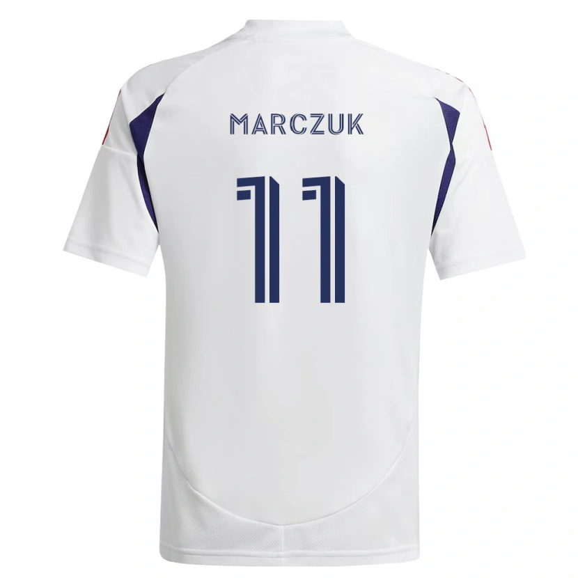 Danxen Kvinnor Dominik Marczuk #11 Kungligt Blå Röd Brun Bortatröja Matchtröjor 2026/27 Tröjor T-Tröja