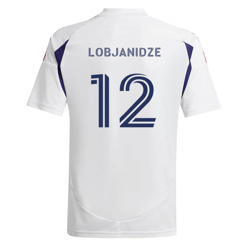 Danxen Kvinnor Saba Lobjanidze #12 Kungligt Blå Röd Brun Bortatröja Matchtröjor 2026/27 Tröjor T-Tröja