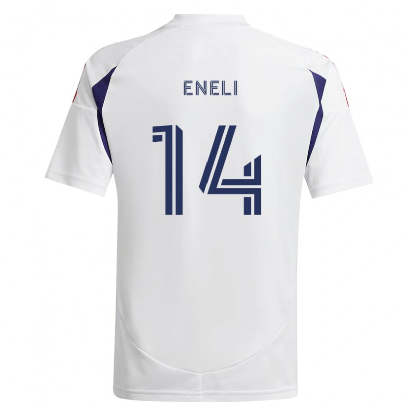 Danxen Kvinnor Emeka Eneli #14 Kungligt Blå Röd Brun Bortatröja Matchtröjor 2026/27 Tröjor T-Tröja