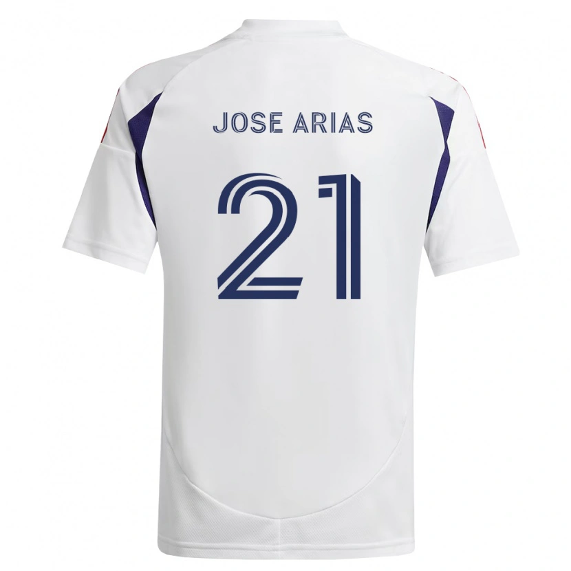 Danxen Kvinnor Juan Jose Arias #21 Kungligt Blå Röd Brun Bortatröja Matchtröjor 2026/27 Tröjor T-Tröja