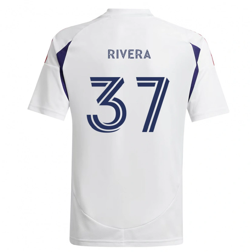 Danxen Kvinnor Luis Rivera #37 Kungligt Blå Röd Brun Bortatröja Matchtröjor 2026/27 Tröjor T-Tröja