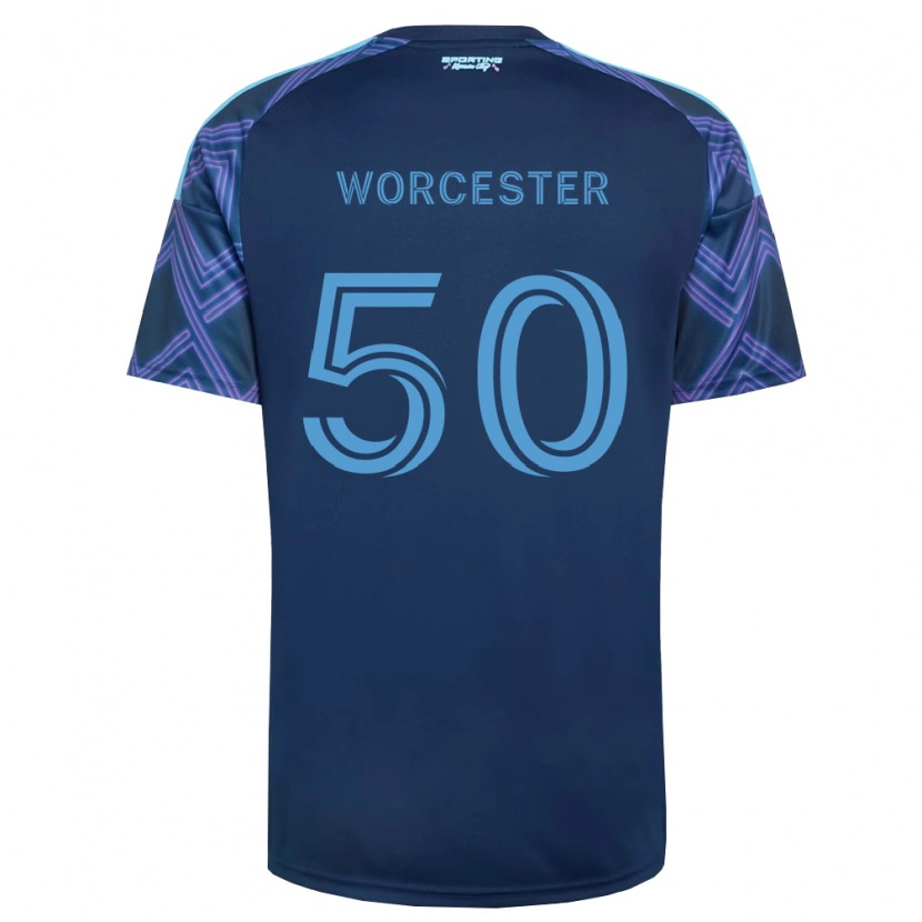 Danxen Kvinnor Sam Worcester #50 Kungligt Blå Lila Bortatröja Matchtröjor 2026/27 Tröjor T-Tröja