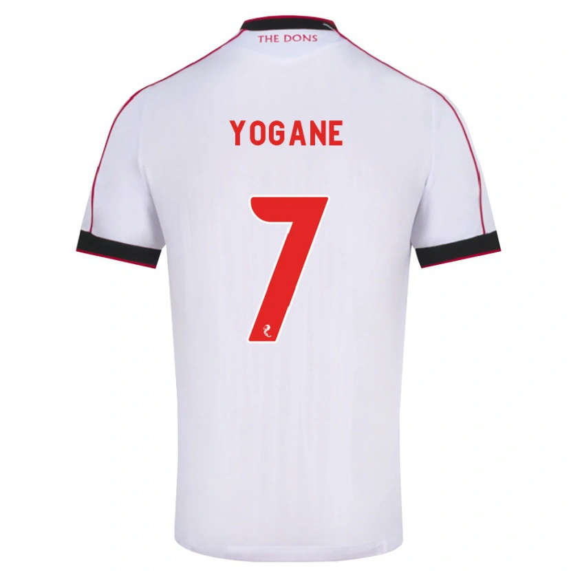 Danxen Kvinnor Tony Yogane #7 Svart Röd Vit Bortatröja Matchtröjor 2026/27 Tröjor T-Tröja