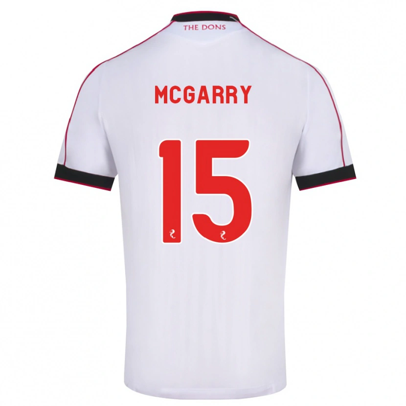 Danxen Kvinnor James Mcgarry #15 Svart Röd Vit Bortatröja Matchtröjor 2026/27 Tröjor T-Tröja