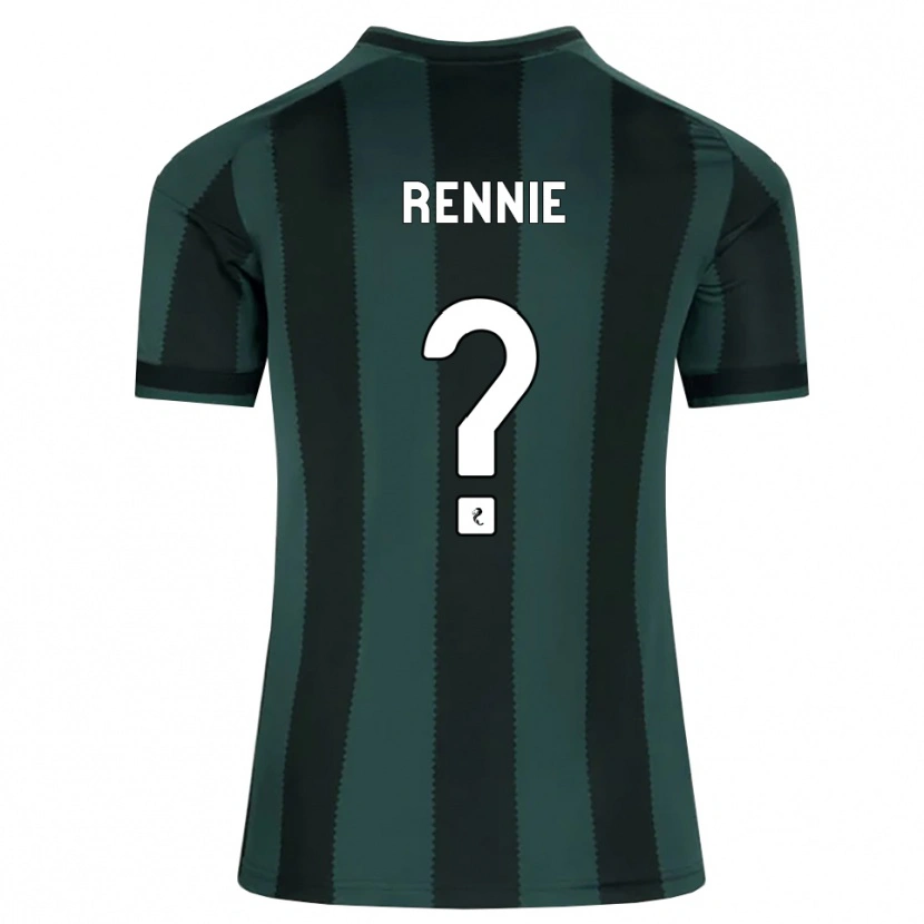 Danxen Kvinnor Erskine Rennie #0 Mörk Skiffergrå Svart Bortatröja Matchtröjor 2026/27 Tröjor T-Tröja