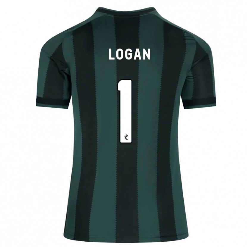 Danxen Kvinnor Chloe Logan #1 Mörk Skiffergrå Svart Bortatröja Matchtröjor 2026/27 Tröjor T-Tröja