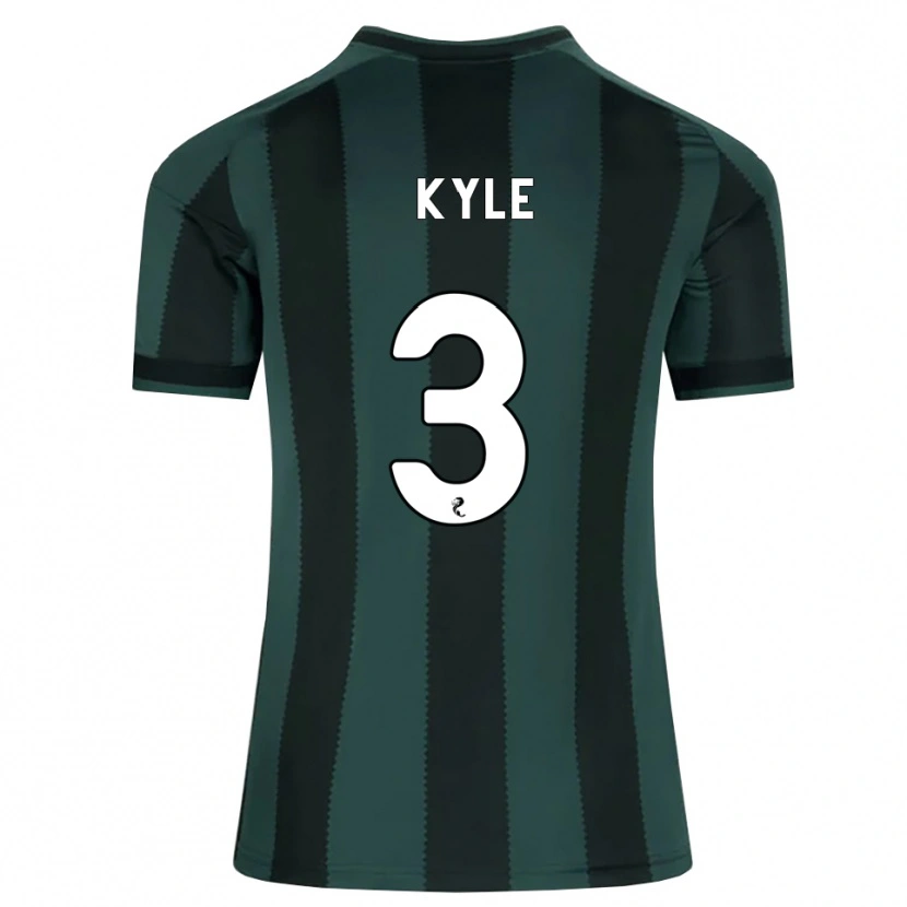 Danxen Kvinnor Andrew Kyle #3 Mörk Skiffergrå Svart Bortatröja Matchtröjor 2026/27 Tröjor T-Tröja