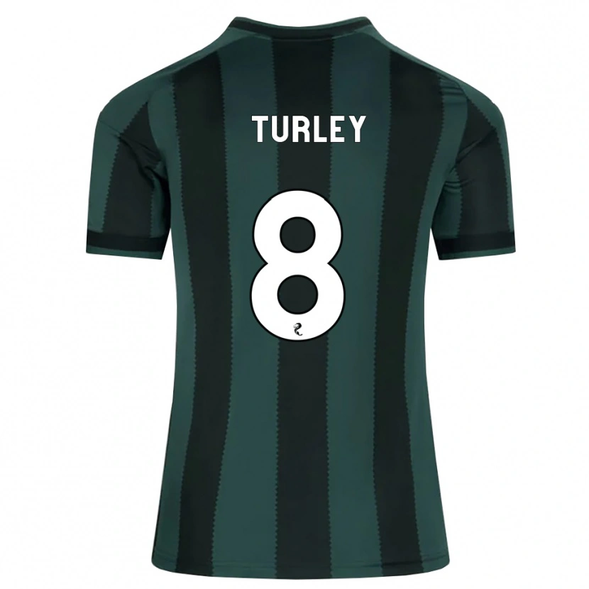 Danxen Kvinnor Francis Turley #8 Mörk Skiffergrå Svart Bortatröja Matchtröjor 2026/27 Tröjor T-Tröja