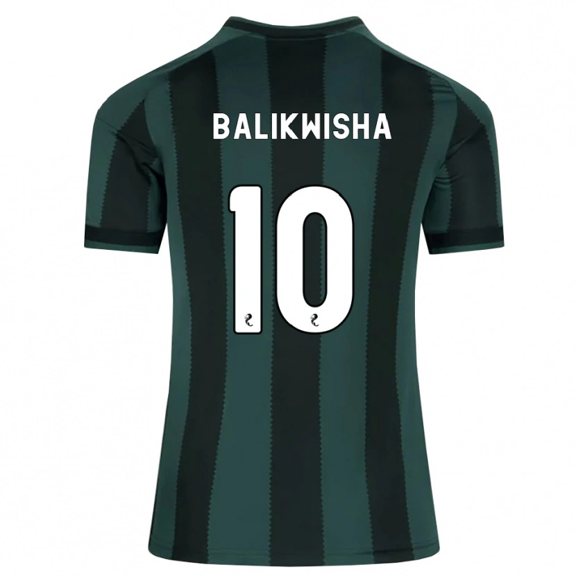 Danxen Kvinnor Michel-Ange Balikwisha #10 Mörk Skiffergrå Svart Bortatröja Matchtröjor 2026/27 Tröjor T-Tröja