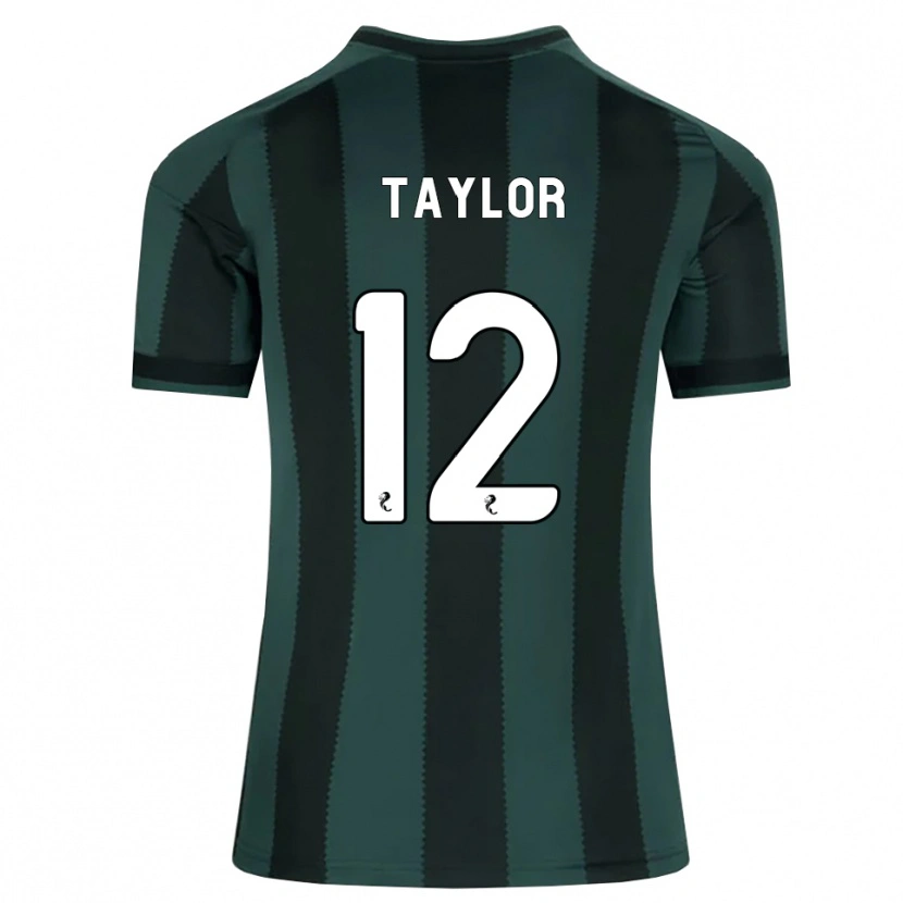 Danxen Kvinnor Aodhan Taylor #12 Mörk Skiffergrå Svart Bortatröja Matchtröjor 2026/27 Tröjor T-Tröja