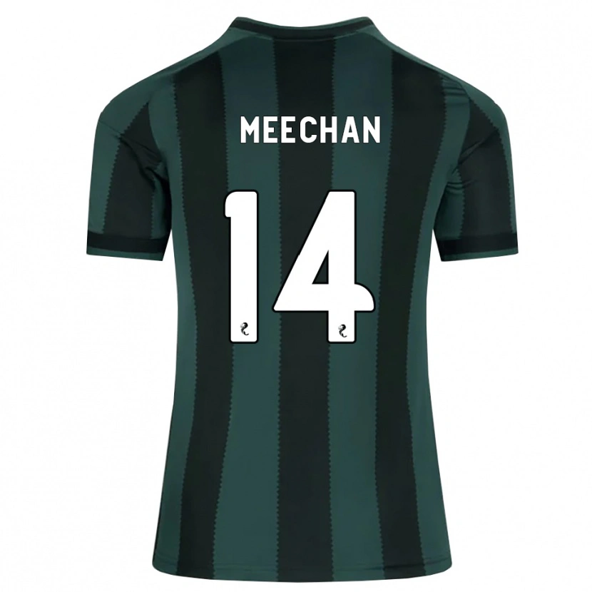 Danxen Kvinnor Nathan Meechan #14 Mörk Skiffergrå Svart Bortatröja Matchtröjor 2026/27 Tröjor T-Tröja